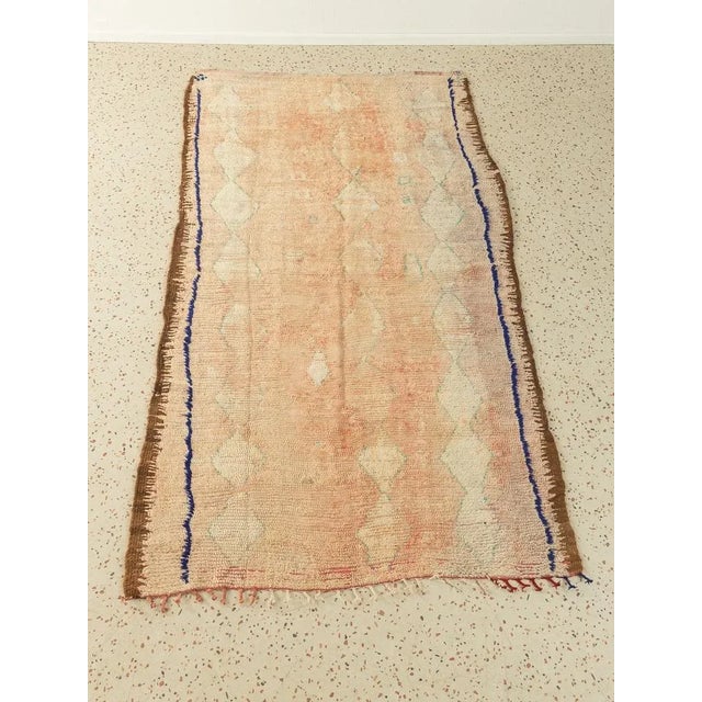 Mid-Century Modern Vintage Rehamna Berber Rug For Sale - Image 3 of 11