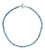 Ajd 17.5 Inch Copper Washed Blue Czech Glass Necklace With Toggle Clasp For Sale