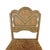 A whimsical hand-painted wooden chair with upholstered leopard print cushion. The back of this piece is wood, with a...
