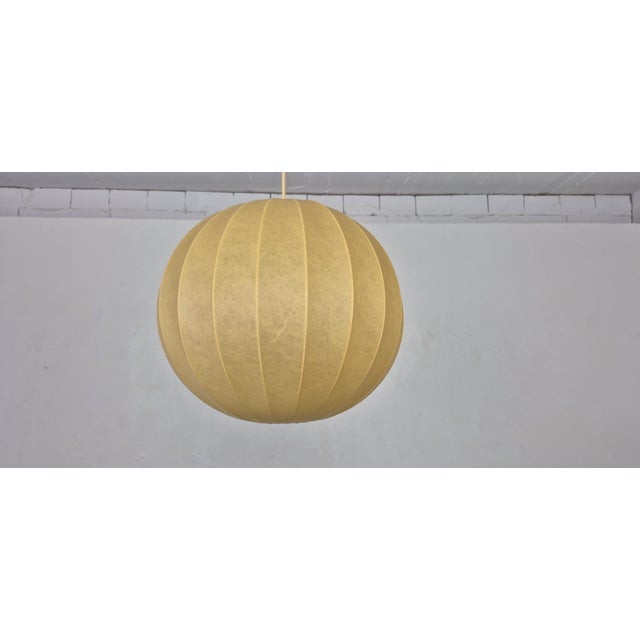 Vintage Cocoon Pendant Lamp, Italy, 1960s For Sale - Image 9 of 15
