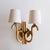 Pair of 1960s French Two-Arm Rattan Sconces For Sale In Los Angeles - Image 6 of 12