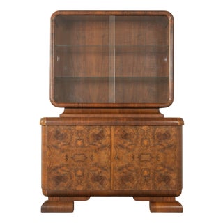 Vintage Art Deco Display Cabinet, 1920s For Sale