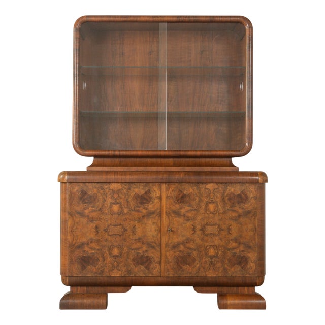 Vintage Art Deco Display Cabinet, 1920s For Sale