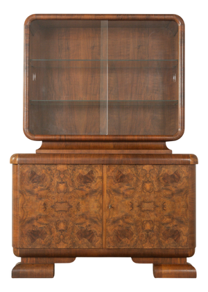 Vintage Art Deco Display Cabinet, 1920s