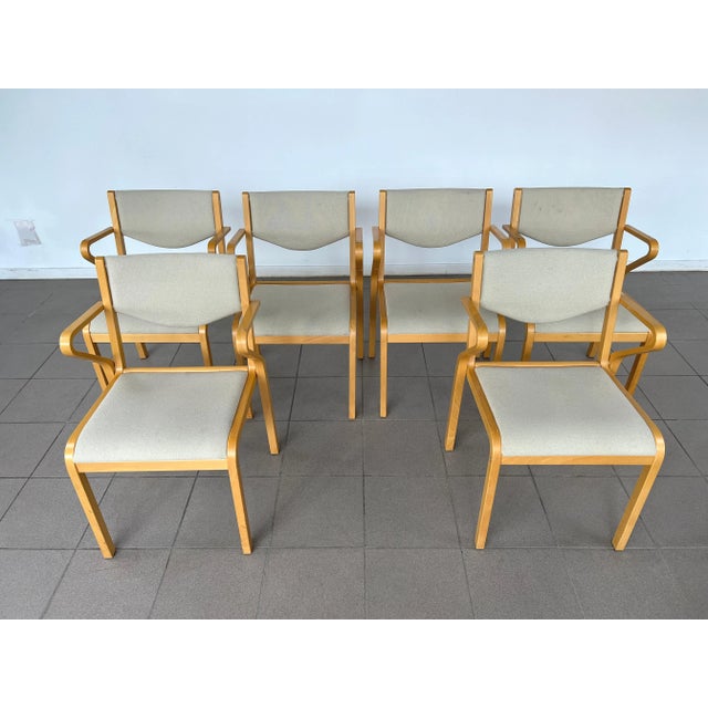 1980s Vintage Dining Chairs, 1980s – Set of 6 For Sale - Image 5 of 10