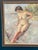 Karl Vilhelm Anstensen, Coastal Scene with Sunbathing Nude Woman, 1957, Oil Painting on Canvas, Framed For Sale - Image 16 of 17