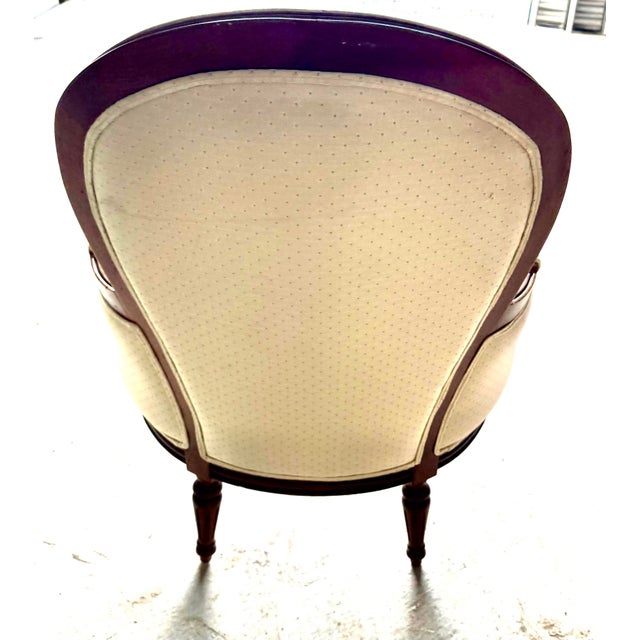 Louis XVI Style Berger’e Armchair For Sale - Image 6 of 12