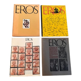 Complete 1962 Eros Magazine Hardcover Set – Volume One, Numbers 1–4 by Ralph Ginzburg For Sale