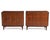 Ramseur Furniture Mid Century Walnut Brass Diamond Front Record Cabinet Credenza Unmarked For Sale - Image 13 of 13