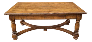 20th Century Jacobean Style Single Drawer Oak Coffee Table