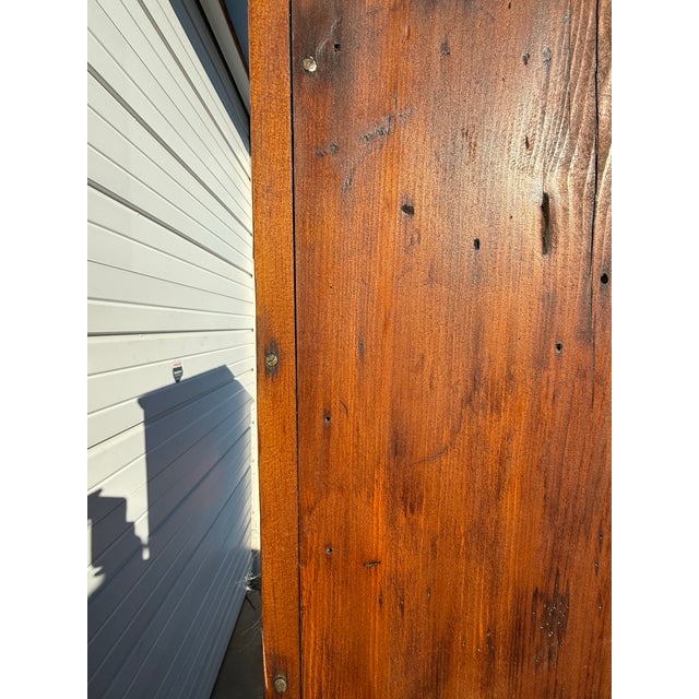 Antique Knotty Pine Country Farm Rustic Cupboard For Sale In Philadelphia - Image 6 of 12