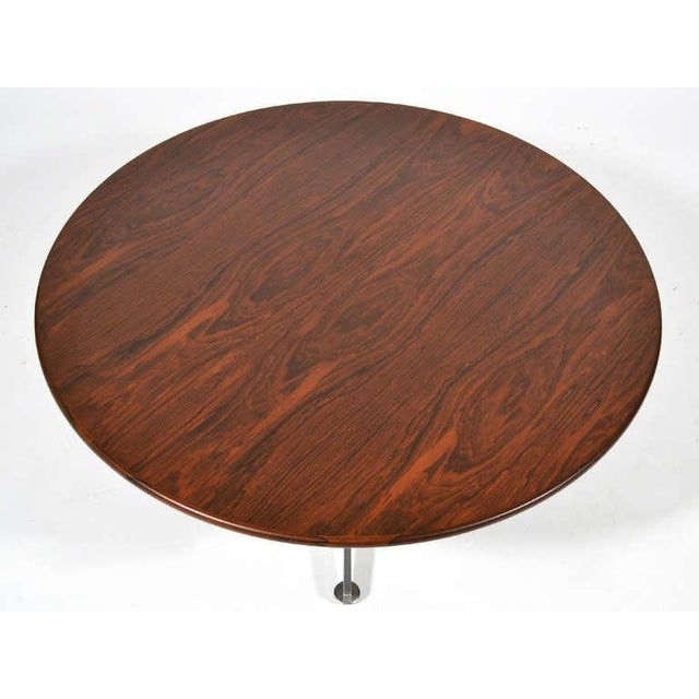 Wood Ward Bennett Rosewood and Aluminum Coffee Table by Lehigh For Sale - Image 7 of 9