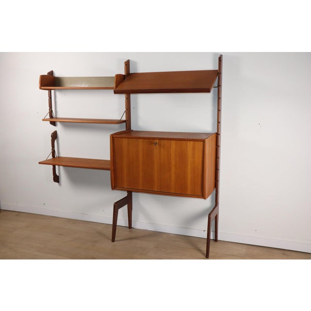 Scandinavian Modular Wall Bookcase from Blindheim Møbelfabrik, 1960s For Sale - Image 3 of 18