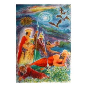 Psalm of Psalms, Ira Moskowitz Lithograph, Signed and Numbered in Pencil