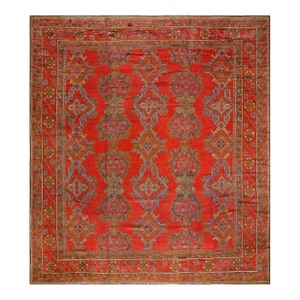 Antique Turkish Decorative Oushak Rug