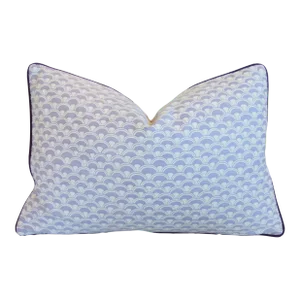 Designer Italian Mariano Fortuny Papiro Feather/Down Pillow 24” X 16”