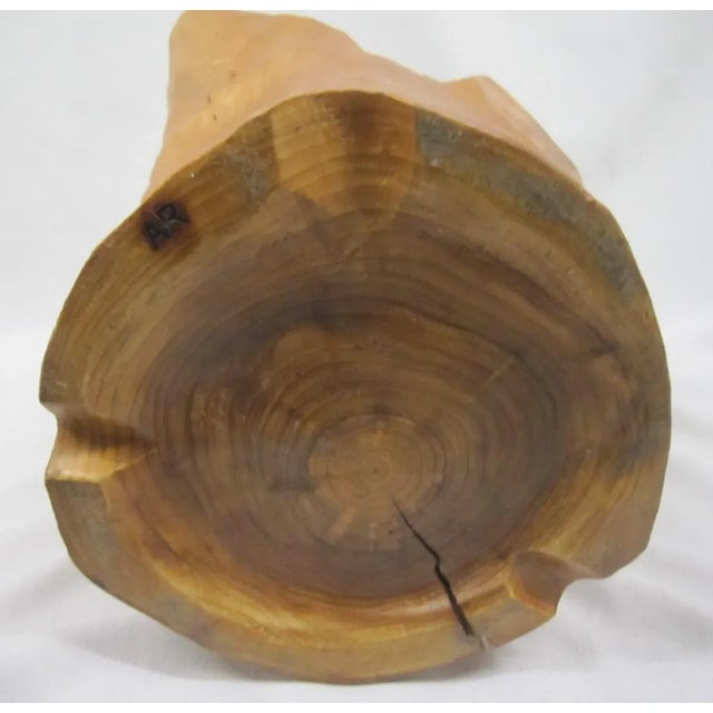 Wood Tall Burlwood Sculpture, Bucket For Sale - Image 7 of 10