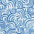 SAMPLE - Schumacher X Backdrop New Beat Fabric In Bright Blue For Sale