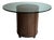 Late 20th Century McGuire Round Glass Top Bamboo-Style Dining / Center Table For Sale