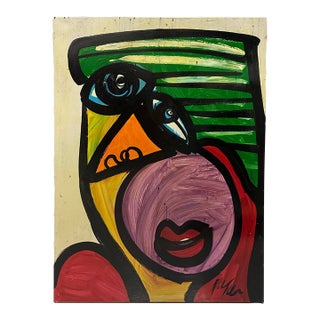 Picasso Style Painting by Peter Keil For Sale