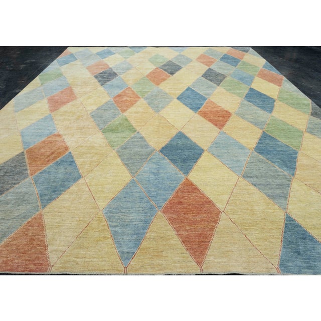 Turkish Oushak Rug 12'2" x 15'4" #18579 Explore a curated collection of hallway runners, wool rugs, and handmade...