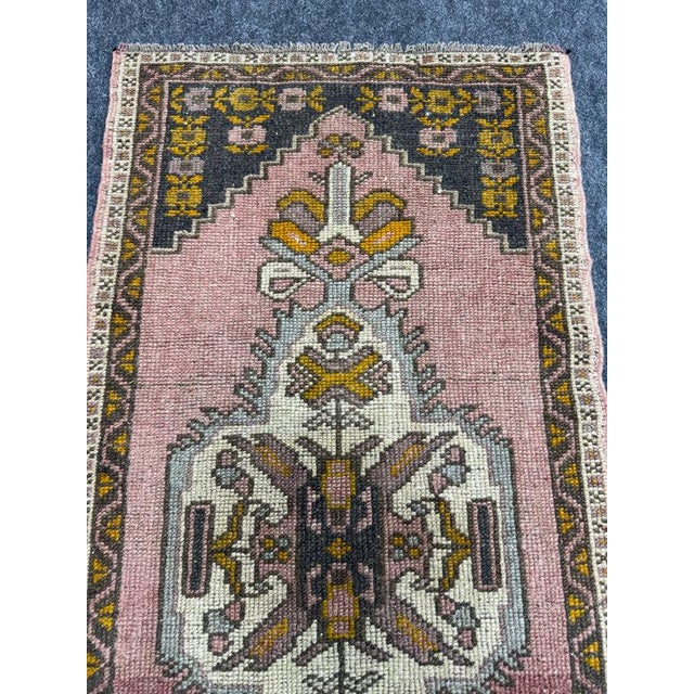 Turkish Yastik Rug 1'10" x 3'8" For Sale - Image 4 of 5