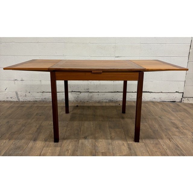 Vintage Mobler Danish MCM Teak Draw Leaf Expandable Extendable Dining Table For Sale - Image 10 of 14