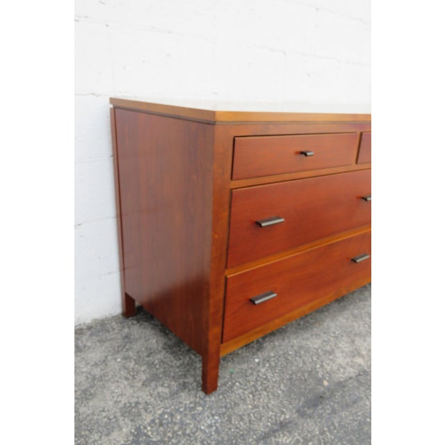 Stanley Modern Low Long Dresser Bathroom Vanity 5916 For Sale - Image 9 of 12