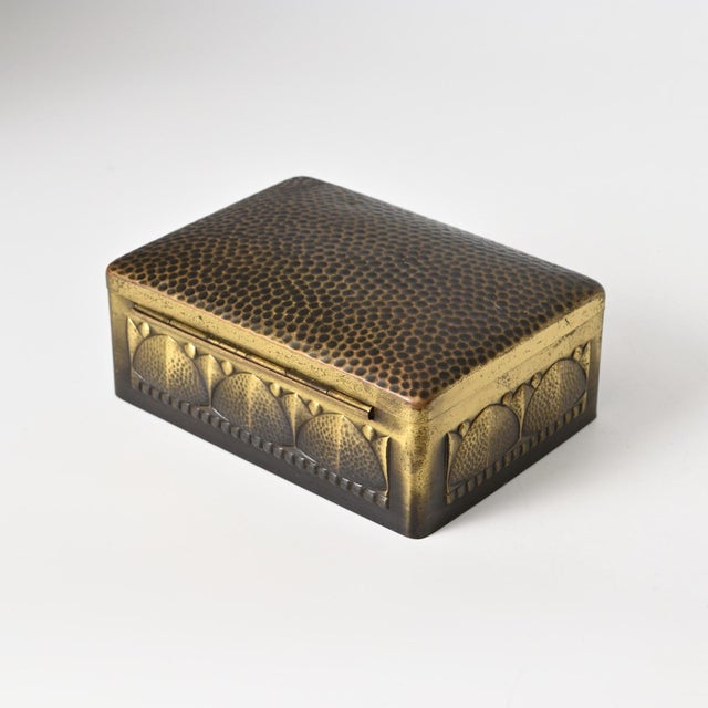 German Brass Cigarette Box from Wumak, 1920s For Sale - Image 6 of 13