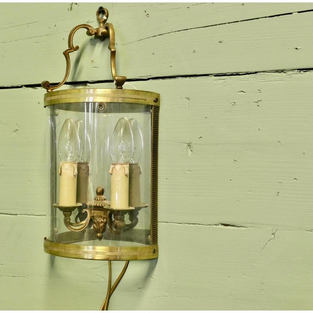 French Provincial Twin Light Wall Lantern, 1920s For Sale - Image 3 of 6