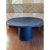 Vintage 22” Black Cerused Wood Low Table With Brass Accents For Sale - Image 16 of 16