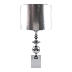 Maison Barbier France Space Age Chrome Table Lamp, Circa 1970