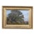 Antique Oil Painting Landscape by Maxwell 1885 Trees Water Mountains Gold Frame For Sale