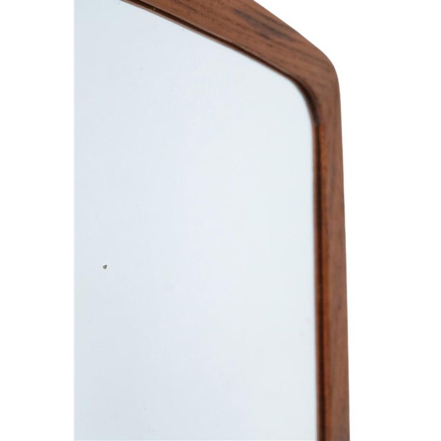 1970s Mid-Century Danish Teak Wall Mirror, 1960s For Sale - Image 5 of 9