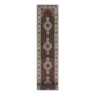 1990s Hand Woven Persian Runner Rug 3x19 For Sale