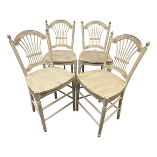 Sunrise Home French Provincial Counter Stools, Set of Four For Sale