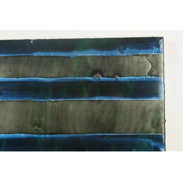 Abstract Expressionism Erin Parish, Erin Parish Minimalist Abstract Resin and Oil Painting on Panel Woman Artist, 2005 For Sale - Image 3 of 9