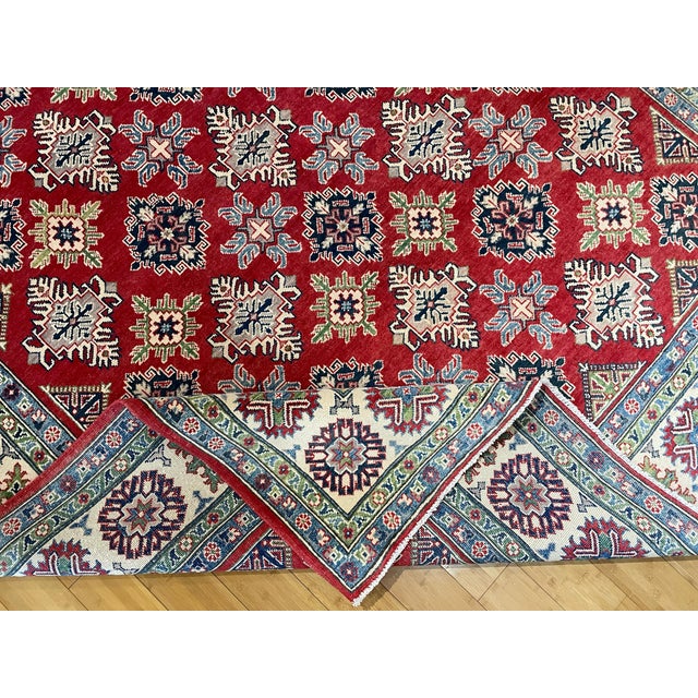 Tribal Afghan Kazak Lori Pambak Area Rug For Sale - Image 9 of 11