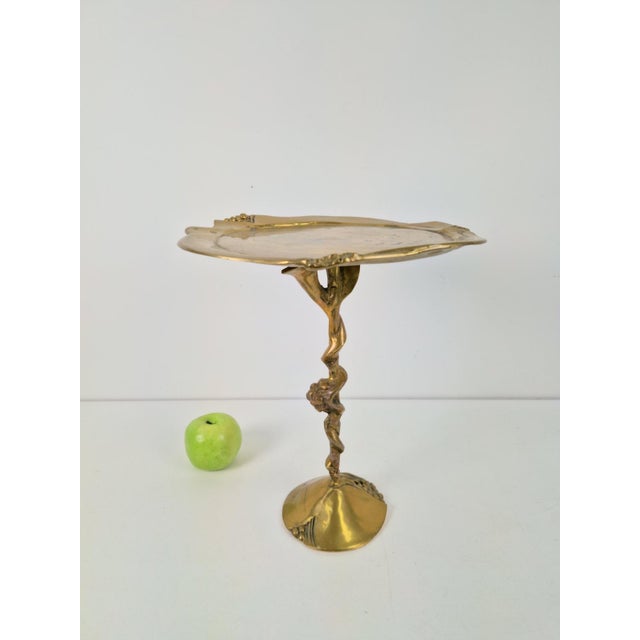 Hollywood Regency Brutalist Brass Amadeo Petit-Four Dish by Kurt Jesch for Fratelli Tonini, 1970s For Sale - Image 3 of 11