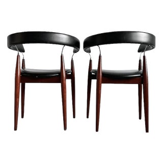 Vintage Rondo Dining Room Chairs by Jan Lunde Knutsen for Sørli Fabrikker, 1960s, Set of 2 For Sale