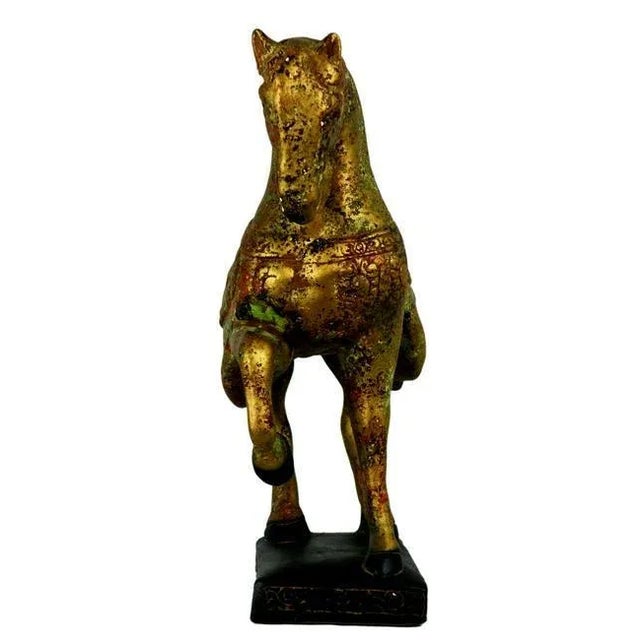 Chinese painted plaster - 11.5" x 19" x 10" Made in the Mid 20th Century