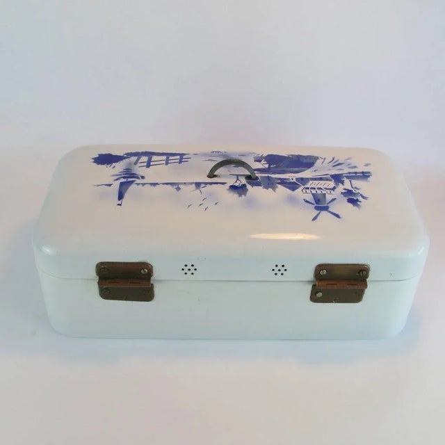 1920s Enameled Iron Baking Box, 1920s For Sale - Image 5 of 10