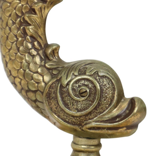 Mid-Century Mythical Dolphin Floor Ashtray, France, 1950s For Sale - Image 11 of 15