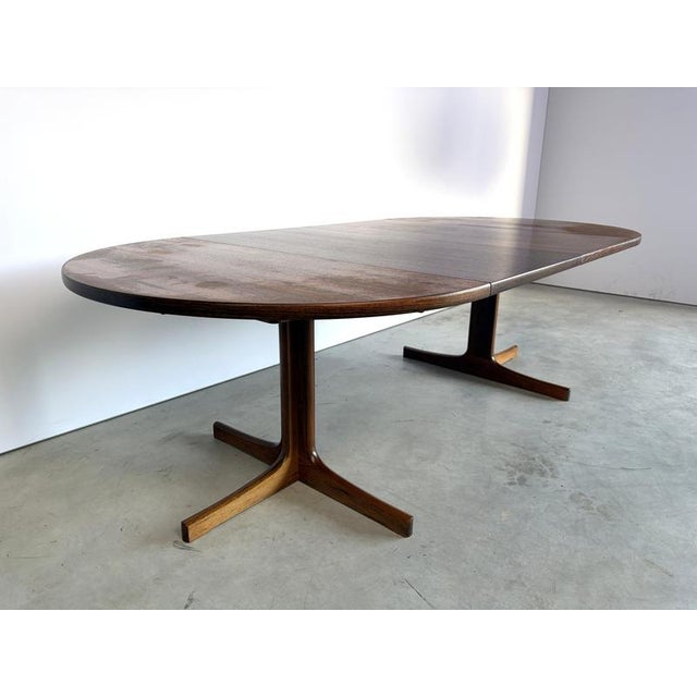 Gold Mid-Century Swedish Extendable Dining Table in Teak, 1960s For Sale - Image 8 of 14