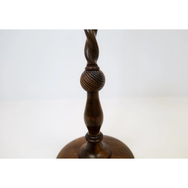 Art Deco Organic Swirl Floor Lamp in Stained Birch, Sweden, 1940s For Sale - Image 9 of 14