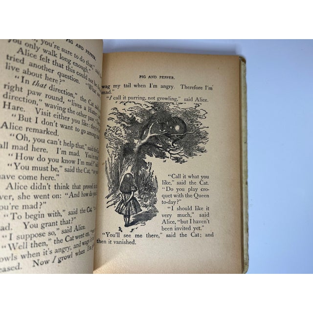 Paper Antique Alice in Wonderland Book: Illustrated 1800s Edition For Sale - Image 7 of 10