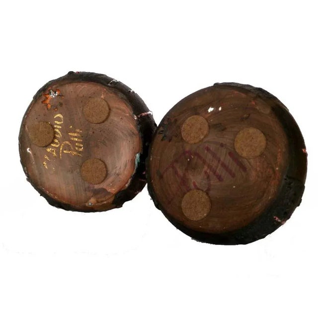 Ceramic Sardinian Vintage Ceramic Vases by Claudio Pulli, Set of 2 For Sale - Image 7 of 8