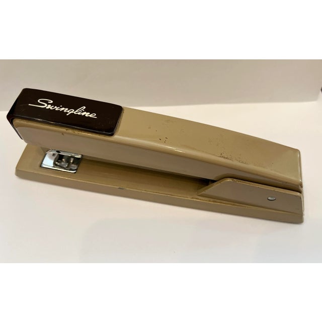 Retro Metal Swingline 747 Stapler. Tan/Brown. Sturdy. Reliable.