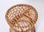Brown Mid-Century Italian Bamboo and Rattan Stool from BBB Boncina, 1960s For Sale - Image 8 of 15