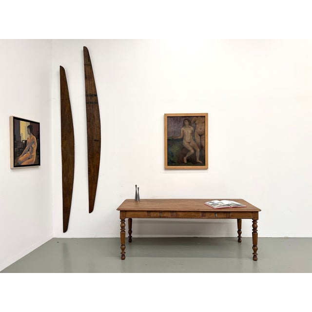 Antique Farmhouse Table in Oak, 1900s For Sale - Image 17 of 18